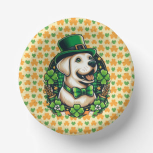 Cuencos De Papel Perro lindo del Día de San Patricio