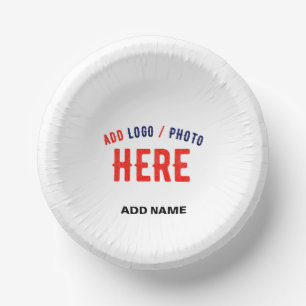 CUENCOS DE PAPEL PERSONALIZABLE MODERNO ESTILO BLANCO VERIFICADO MA