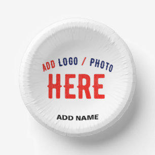 CUENCOS DE PAPEL PERSONALIZABLE MODERNO ESTILO BLANCO VERIFICADO MA