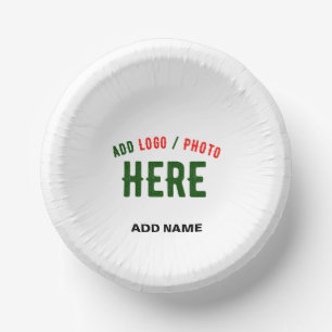 CUENCOS DE PAPEL PERSONALIZABLE MODERNO ESTILO BLANCO VERIFICADO MA