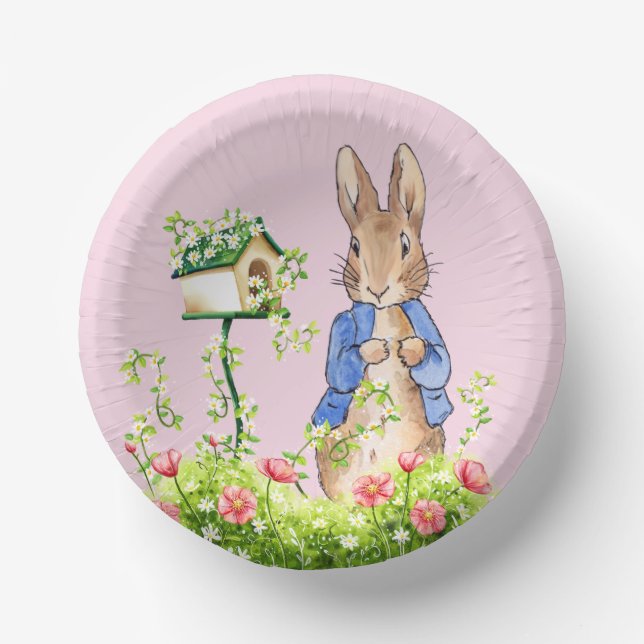 Cuencos De Papel Peter el conejo en su jardín (Anverso)