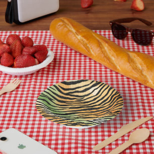 Cuencos De Papel Pieles modernas de tigre a rayas Imprimir felinos