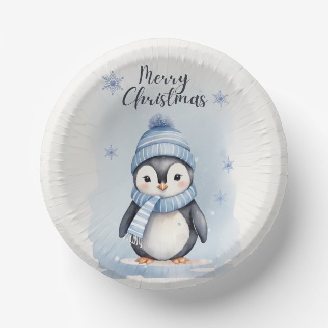 Cuencos De Papel "Pingüino lindo" (Anverso)