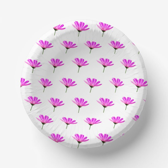 Cuencos De Papel Pink Daisy (Anverso)
