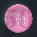 Cuencos De Papel Pink Fifty 500th Birthday Party<br><div class="desc">¡Este es un boliche rosado de 50 años de la fiesta de los cincuenta!</div>