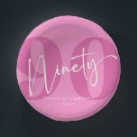 Cuencos De Papel Pink Ninety 90th Birthday Party<br><div class="desc">¡Este es un boliche rosado noventa y noventa de la fiesta de cumpleaños!</div>