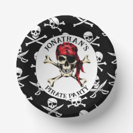 Cuencos De Papel Pirate JOLLY ROGER