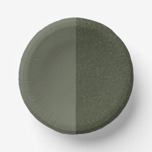 Cuencos De Papel Placa de papel verde Moon Phase Moss - Personaliza