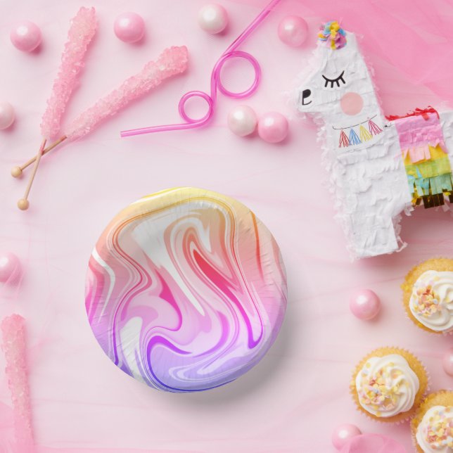 Cuencos De Papel placa de porción blanca (Fiesta)