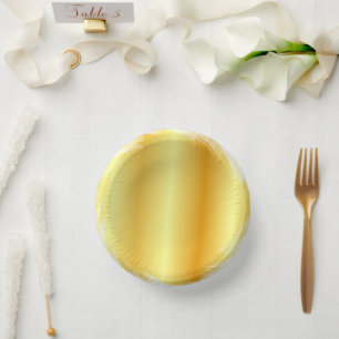 Cuencos De Papel Plantilla de Faux Gold de moda Elegante Glamoroso