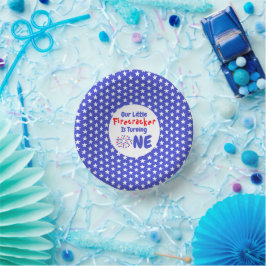 Cuencos De Papel Primer cumpleaños de Little Firecracker