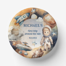 Cuencos De Papel Primer viaje por el espacio astronauta por el cump