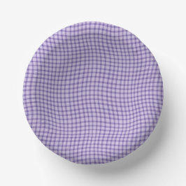 Cuencos De Papel Purple Plaid Checker Seamless Pattern
