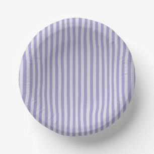 Cuencos De Papel Rayas Moradas