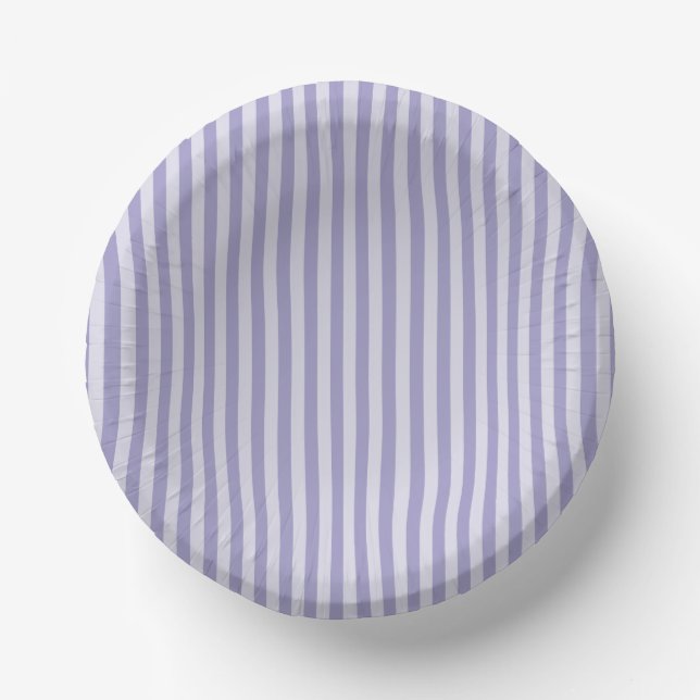 Cuencos De Papel Rayas Moradas (Anverso)