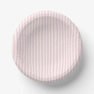 Cuencos De Papel Rayas Simples - Blush Suave
