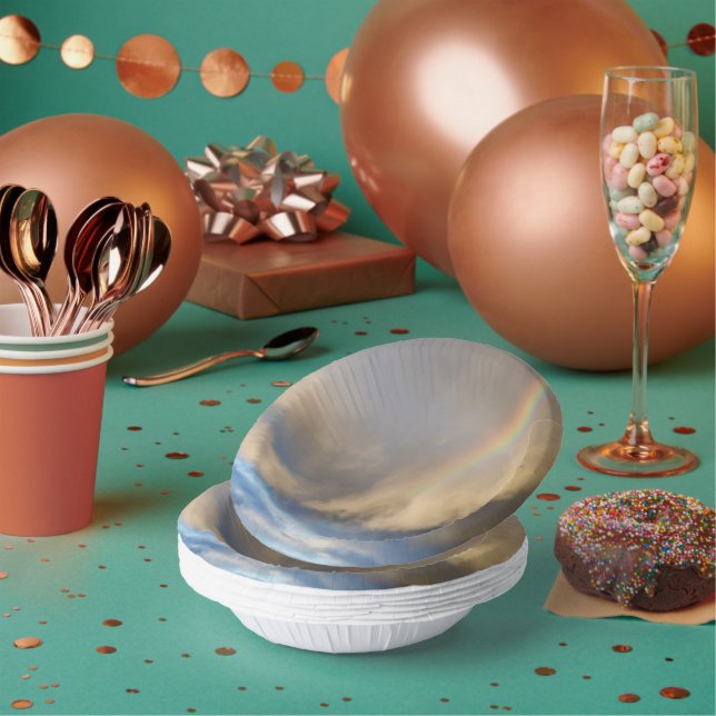 Cuencos De Papel rebelión arco iris (Multi)