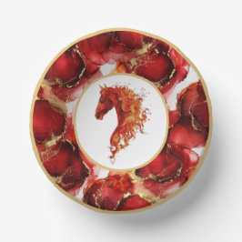 Cuencos De Papel Red Fire Horse