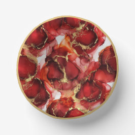 Cuencos De Papel Red Fire Pattern