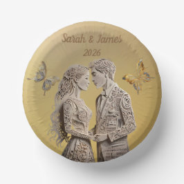 Cuencos De Papel Regalos de boda de novias y novias