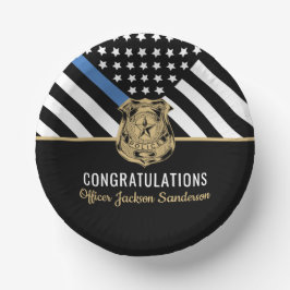 Cuencos De Papel Retiro de la policía Aplicación de la ley de la Lí