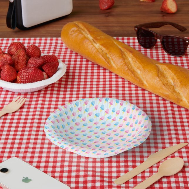 Cuencos De Papel Revelación de género de crema de hielo (Picnic)
