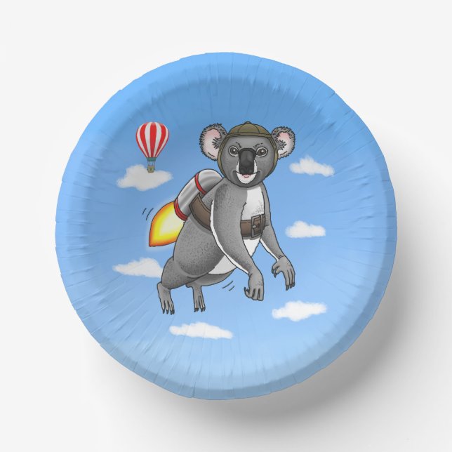 Cuencos De Papel Rocket Koala Bear (Anverso)