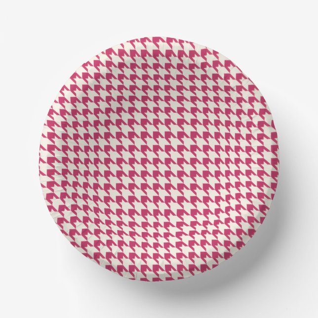 Cuencos De Papel Rosa Caliente (Anverso)