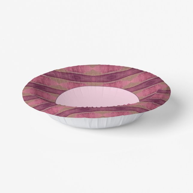 Cuencos De Papel Rosa con patrones de brillo (Angular)