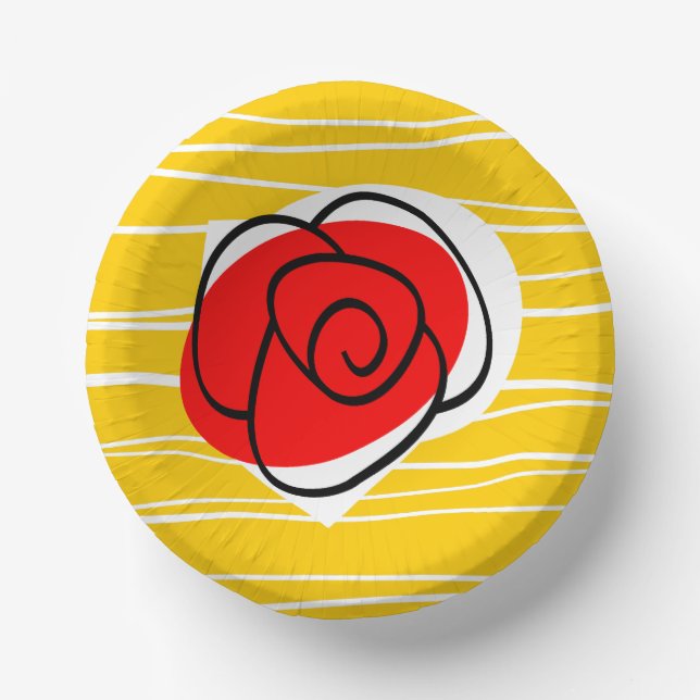 Cuencos De Papel Rosa de España (Anverso)