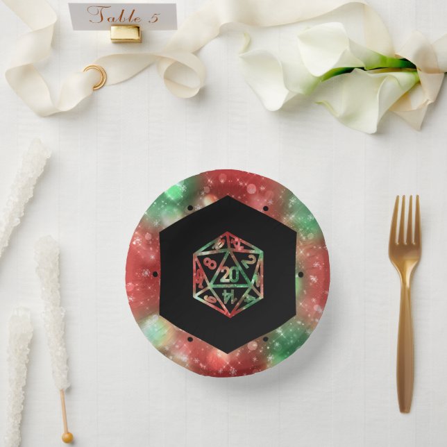 Cuencos De Papel RPG Dice | XMAS Fantasy Retro Tabletop PnP Gamer (Boda)