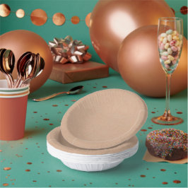 Cuencos De Papel Rustic Kraft Look 7" Bolera de papel desechable