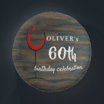 Cuencos De Papel Rustic Wood Red Wine 60th Birthday Party<br><div class="desc">Rustic Wood Red Wine 60th Birthday Party Paper Bowls. Bodega de cumpleaños con fondo rústico de madera oscura y vidrio abstracto con vino tinto. El texto está en un guión blanco de moda y es fácilmente personalizable.</div>