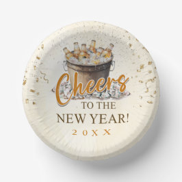 Cuencos De Papel Saludos al Fiesta de Año Nuevo