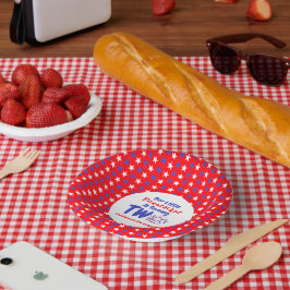 Cuencos De Papel Segundo cumpleaños de Little Firecracker