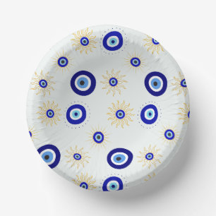 Cuencos De Papel Símbolo del Ojo Malo