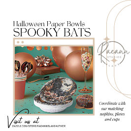 Cuencos De Papel Spooky Bats Halloween
