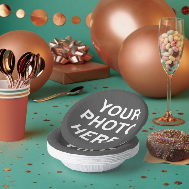 Cuencos De Papel Su foto aquí (Multi)