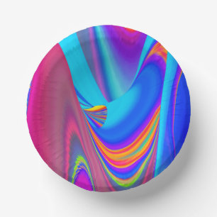 Cuencos De Papel Summerfeeling, Resumen 3D Rainbowart