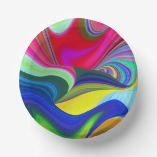 Cuencos De Papel Summerrainbow , Resumen del Rainbowart 3D