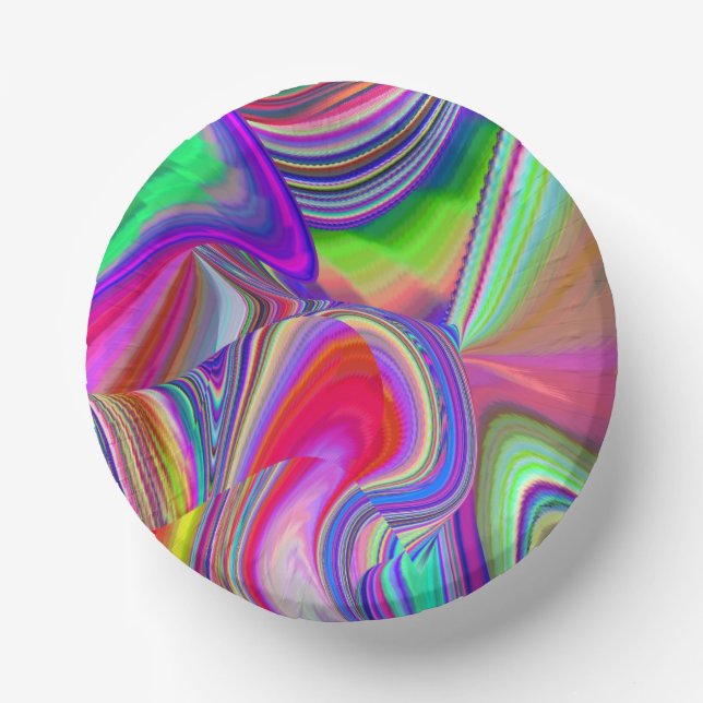 Cuencos De Papel Summerrainbow , Resumen del Rainbowart 3D (Anverso)