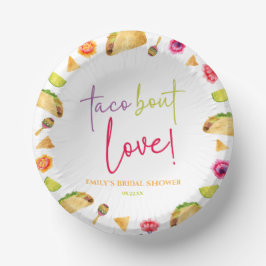 Cuencos De Papel ¡Taco Bout Love! Fiesta Bridal Shower