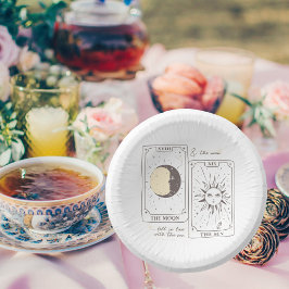 Cuencos De Papel Tarot Cards | Ducha de novia | BODA | Neutros