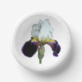 Cuencos De Papel Tazón de papel de lirio blanco y púrpura