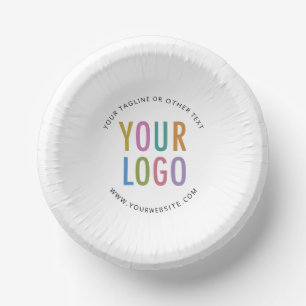 Cuencos De Papel Tazones de papel personalizados con logotipo de la