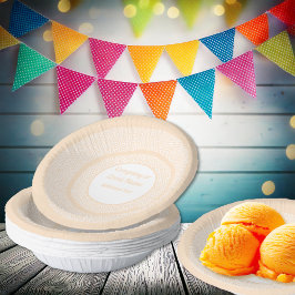 Cuencos De Papel Terrazzo - Naranja Peach - Bolas de papel