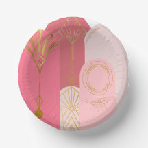 Tonos rosados inspirados en el Art-Deco envían oro