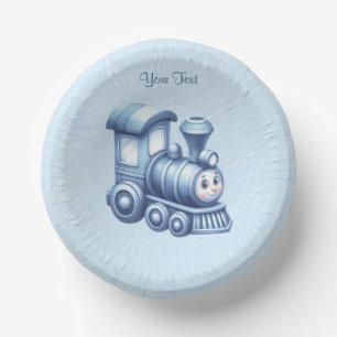 Cuencos De Papel Tren azul Bowl