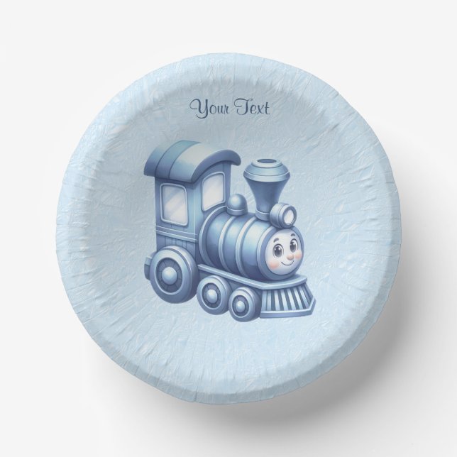 Cuencos De Papel Tren azul Bowl (Anverso)