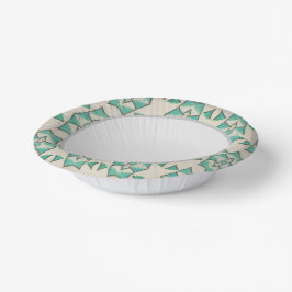 Cuencos De Papel Turquesa